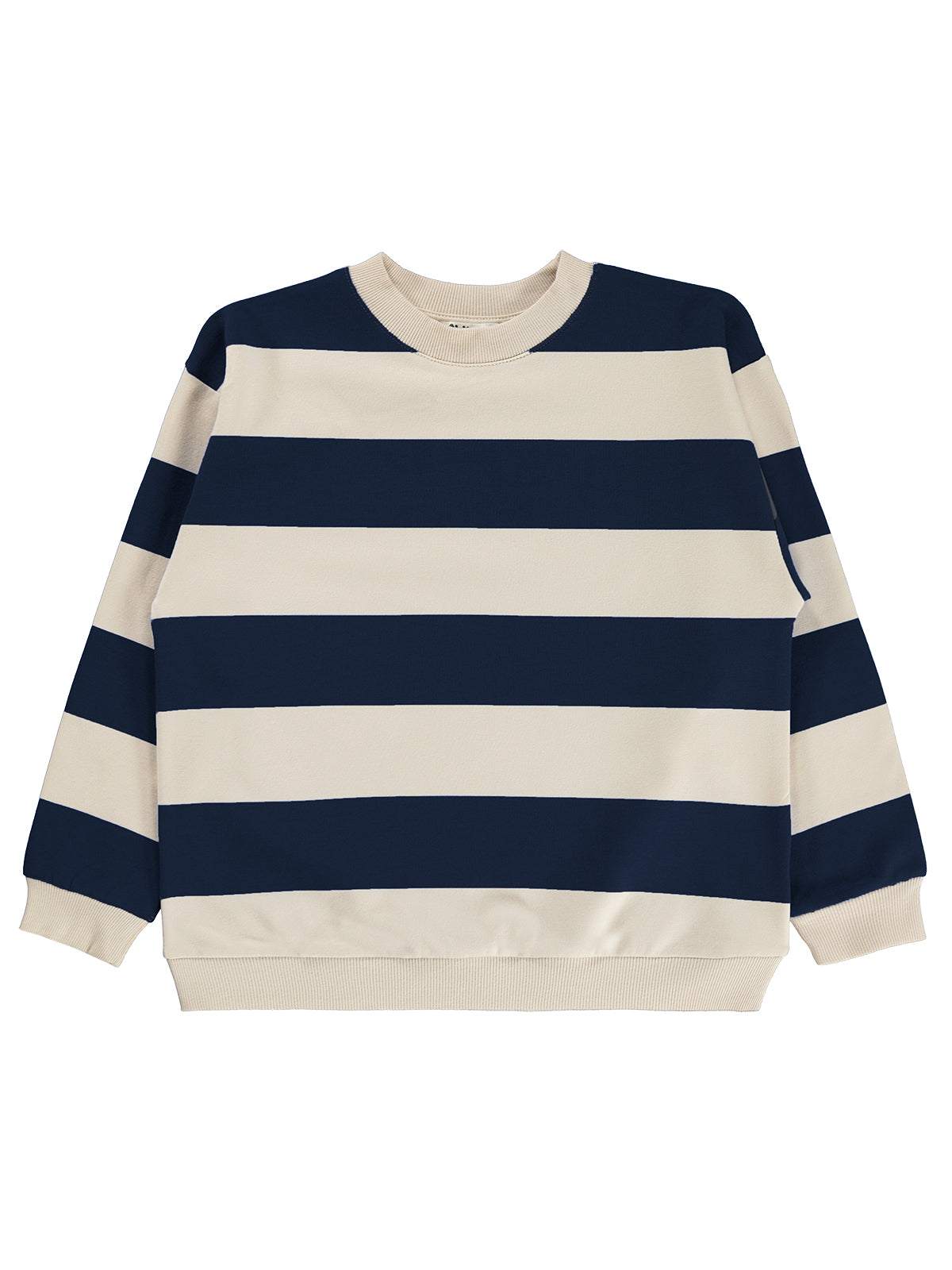 Civil Boys Kalın Çizgili Basic 10-13 Yaş Sweatshirt - Lacivert