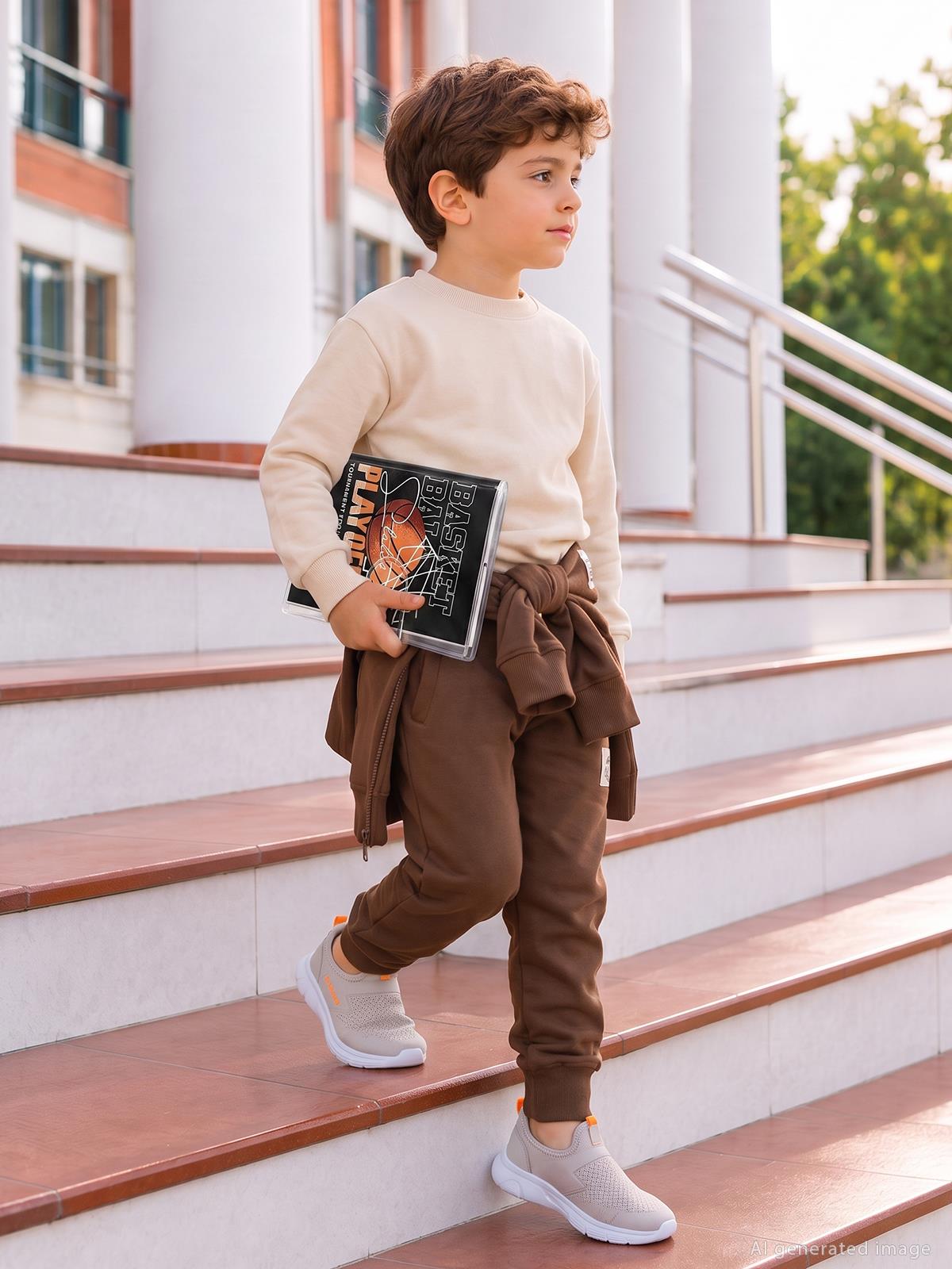 Civil Boys Basic 2-5 Yaş Eşofman Altı - Kahverengi