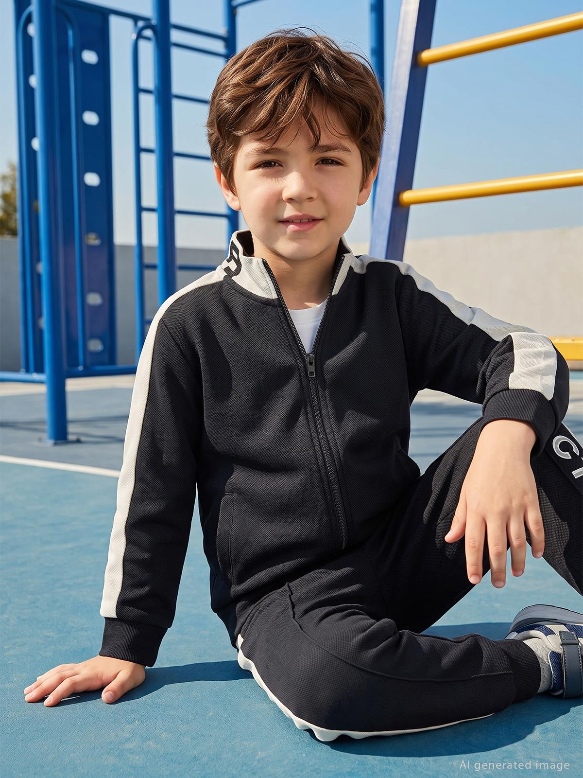 Civil Boys Pike Active 6-9 Yaş Hırka - Siyah