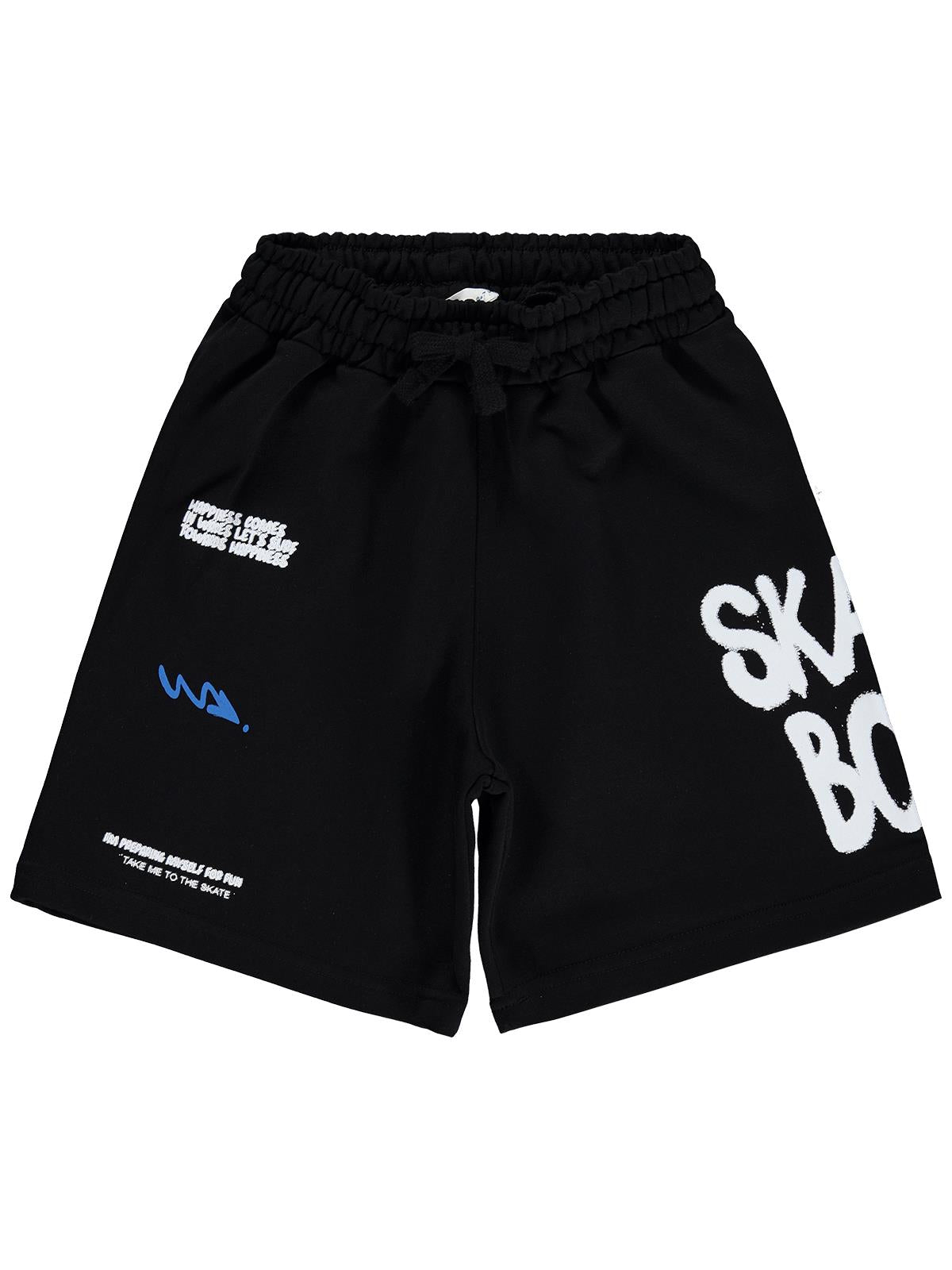 Civil Boys Skate Boy Baskılı 10-13 Yaş Kapri - Siyah