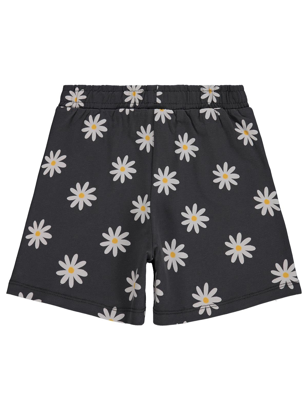 Civil Girls Papatya Desenli 6-9 Yaş Şort - Gri