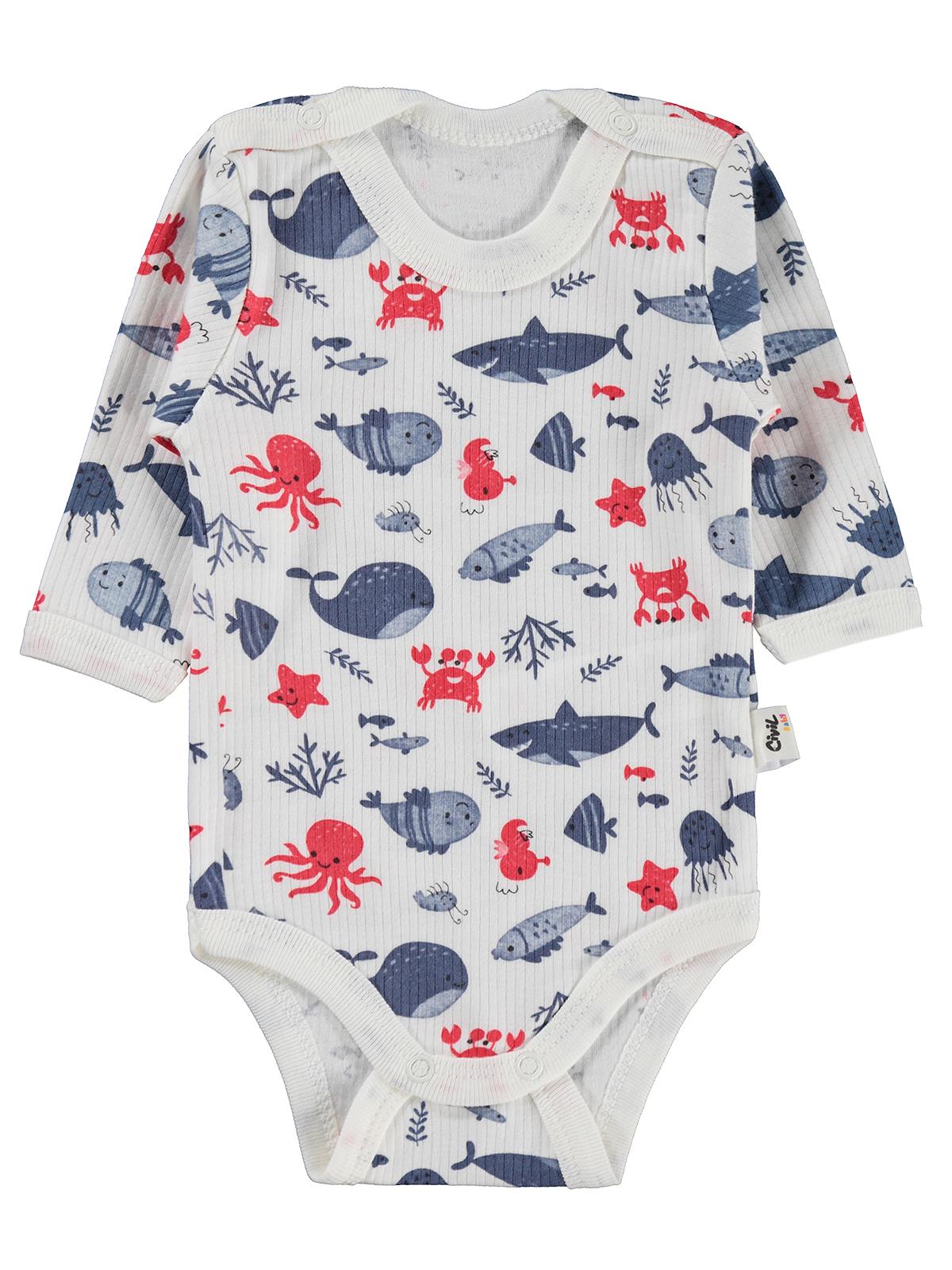 Civil Baby Balina Empirme 1-36 Ay Çıtçıtlı Badi - Ekru