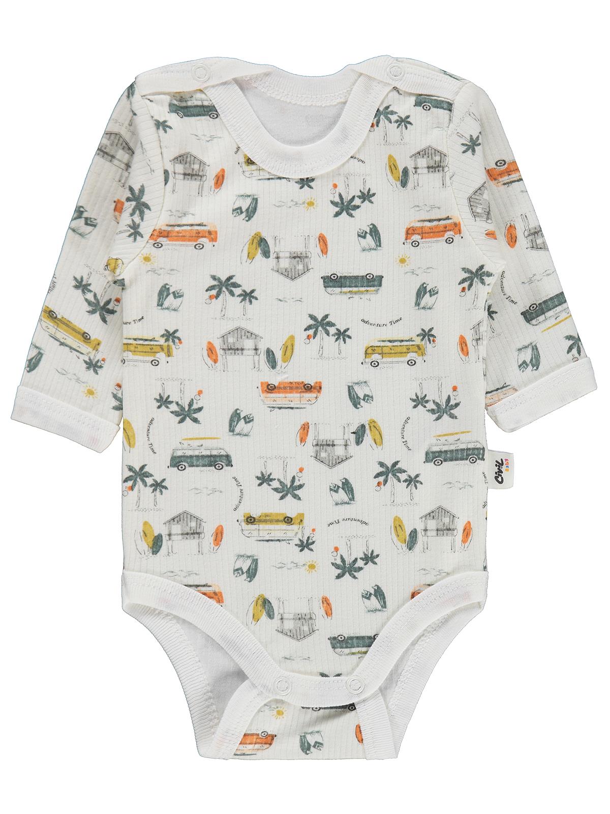 Civil Baby Safari Empirme 1-36 Ay Çıtçıtlı Badi - Ekru