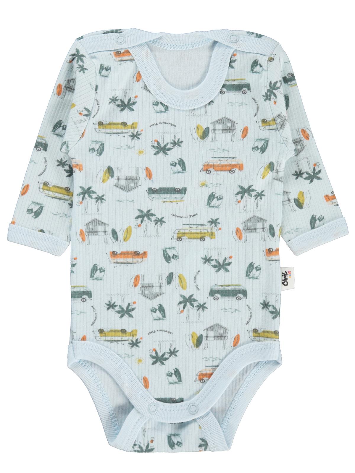 Civil Baby Safari Empirme 1-36 Ay Çıtçıtlı Badi - Mavi