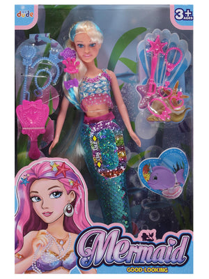 Seher Oyuncak 29 Cm Denizkızı Bebek - Mavi