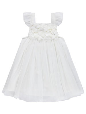 Civil Baby Askılı Tüllü 6-18 Ay Elbise - Ekru