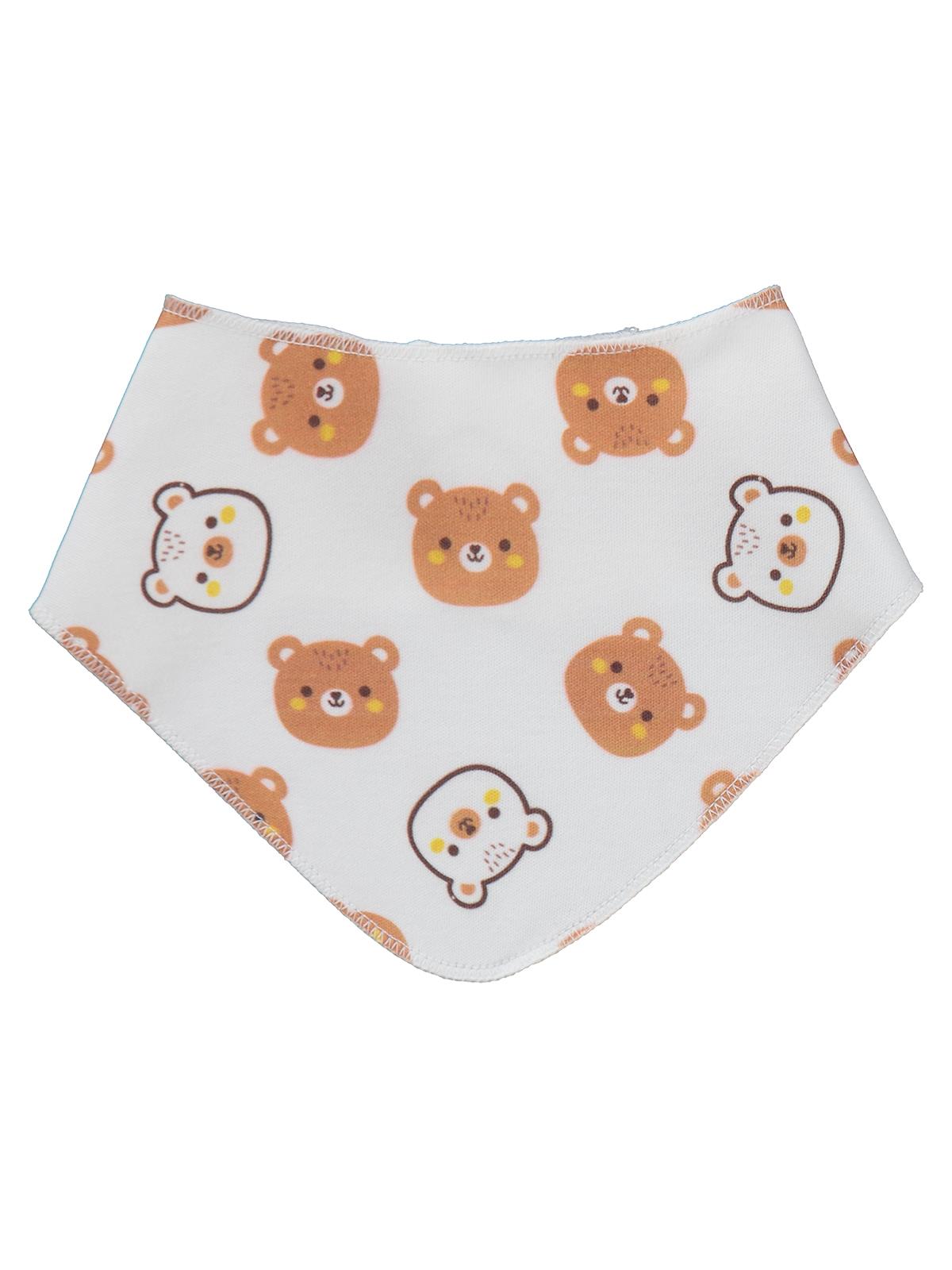 Civil Baby Ayıcık Empirme 2 Kat 2'li Mama Önlüğü - Kahverengi