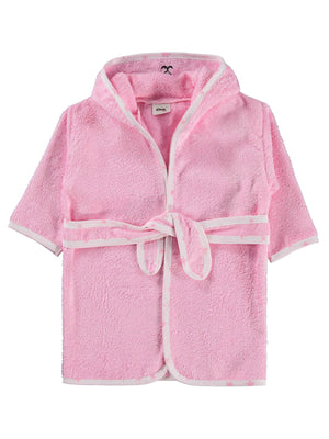 Civil Baby Tavşan Nakışlı Bornoz - Pembe