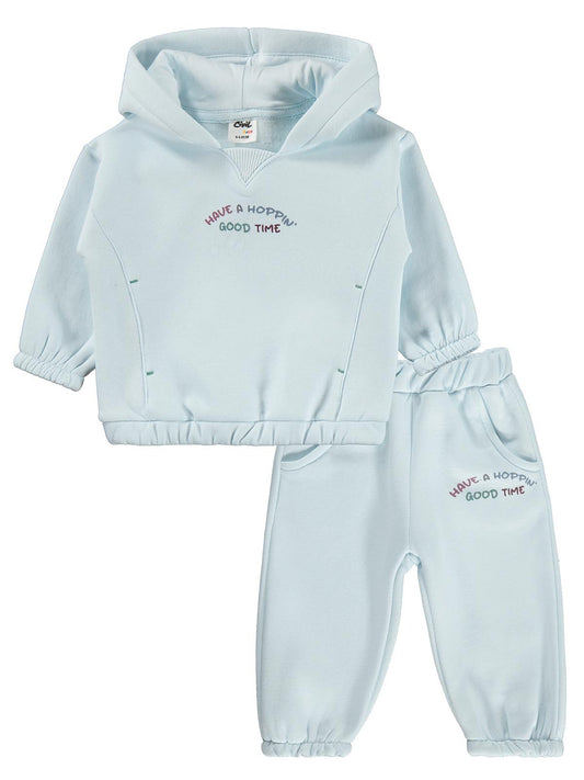 Civil Baby Good Time Tavşan Baskılı 6-18 Ay Takım - Yeşil