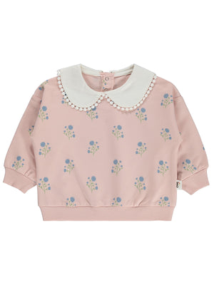 Civil Baby Bebe Yakalı 6-18 Ay Sweatshirt - Pembe