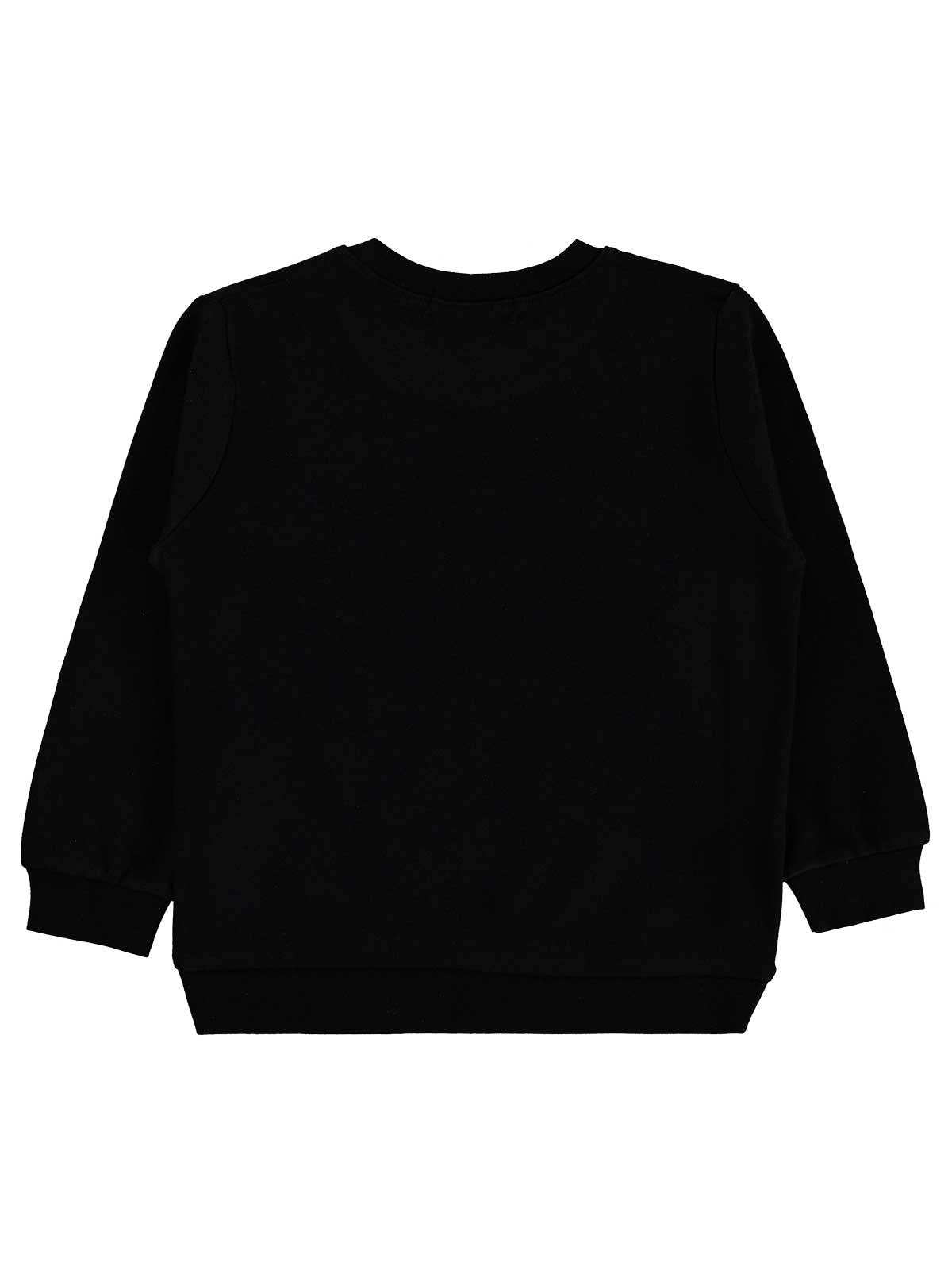 Civil Girls Kelebek Baskılı 2-5 Yaş Sweatshirt  - Mavi