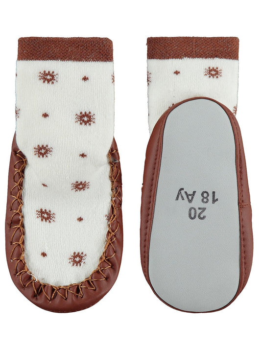 Civil Baby Flowers Bebek Kız Havlu Çarık Çorap 18-22