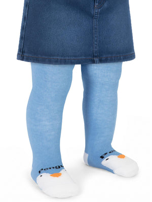 Civil Baby Pengui 6- Bebek Kız Külotlu Çorap - Mavi