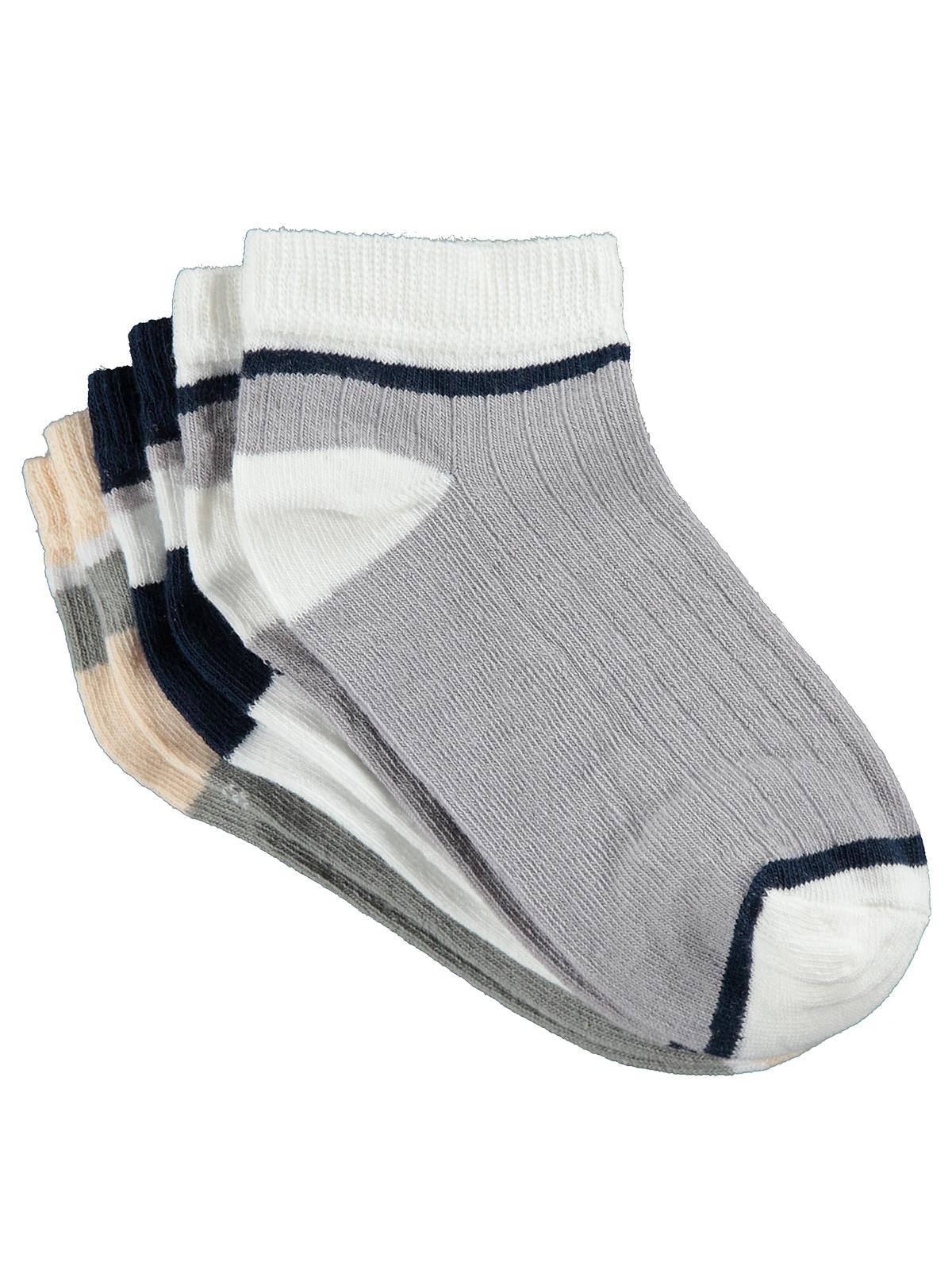 Civil Erkek Çocuk Sport Derbili 3'lü Erkek Çocuk Patik Çorap | Okul Kreş ve Günlük Kullanım
