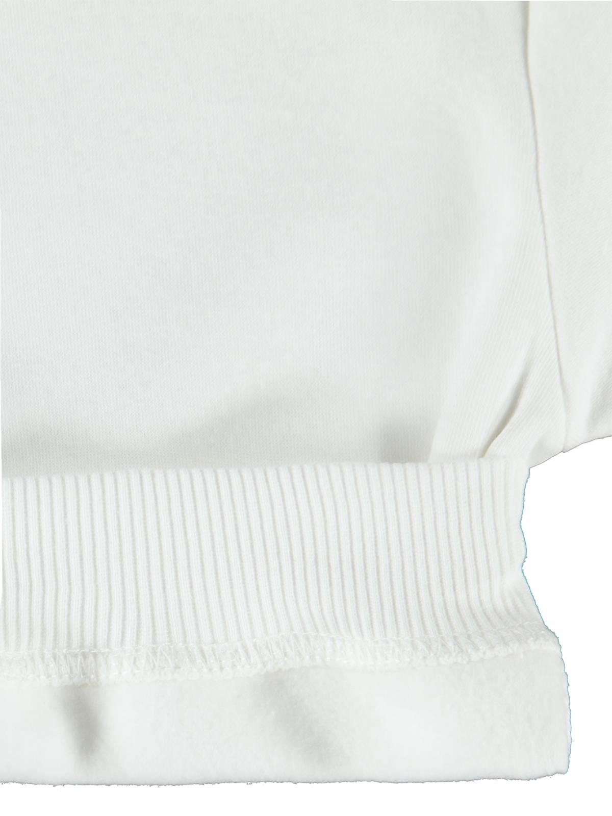 Civil Girls Kız Çocuk Düz Sweatshirt | 3 İp Uzun Kol Bisiklet Yaka | Okul Kreş ve Günlük Kullanım - Ekru