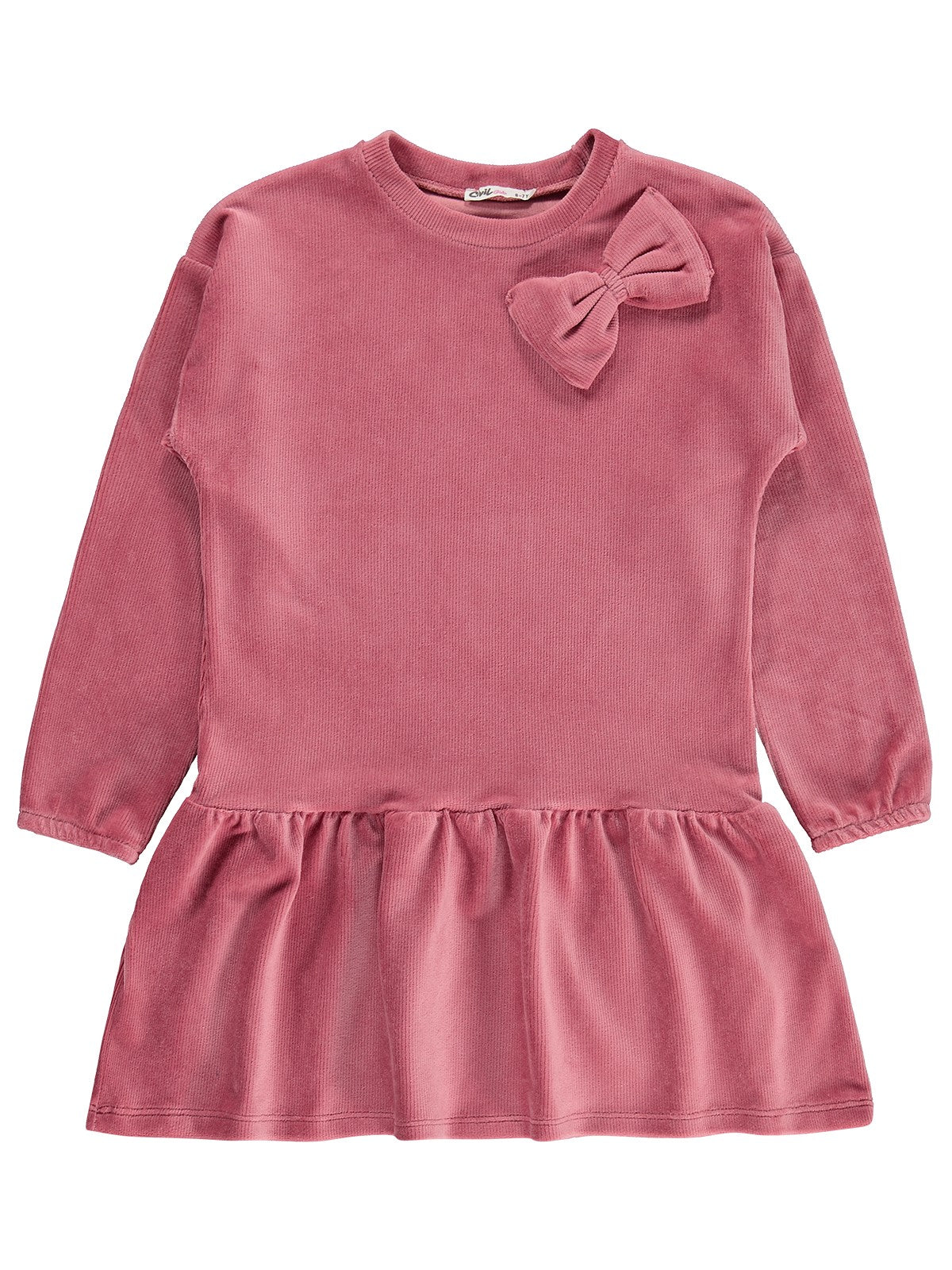 Civil Girls Fiyonk Detaylı 6-9 Yaş Elbise - Pembe