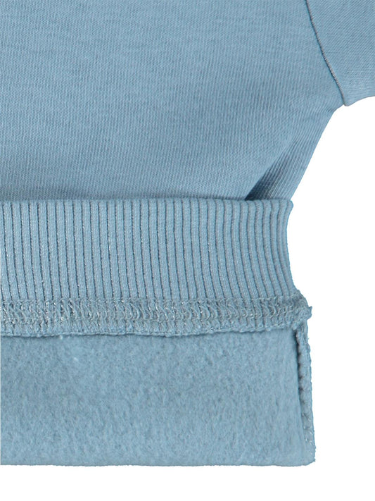 Civil Girls Çiçek Nakışlı 2-5 Yaş Sweatshirt - Mavi
