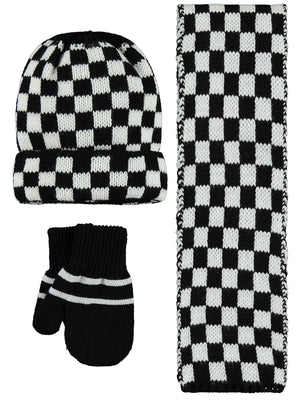 Civil Baby 6-18 Ay Atkı Bere Eldiven Set - Siyah