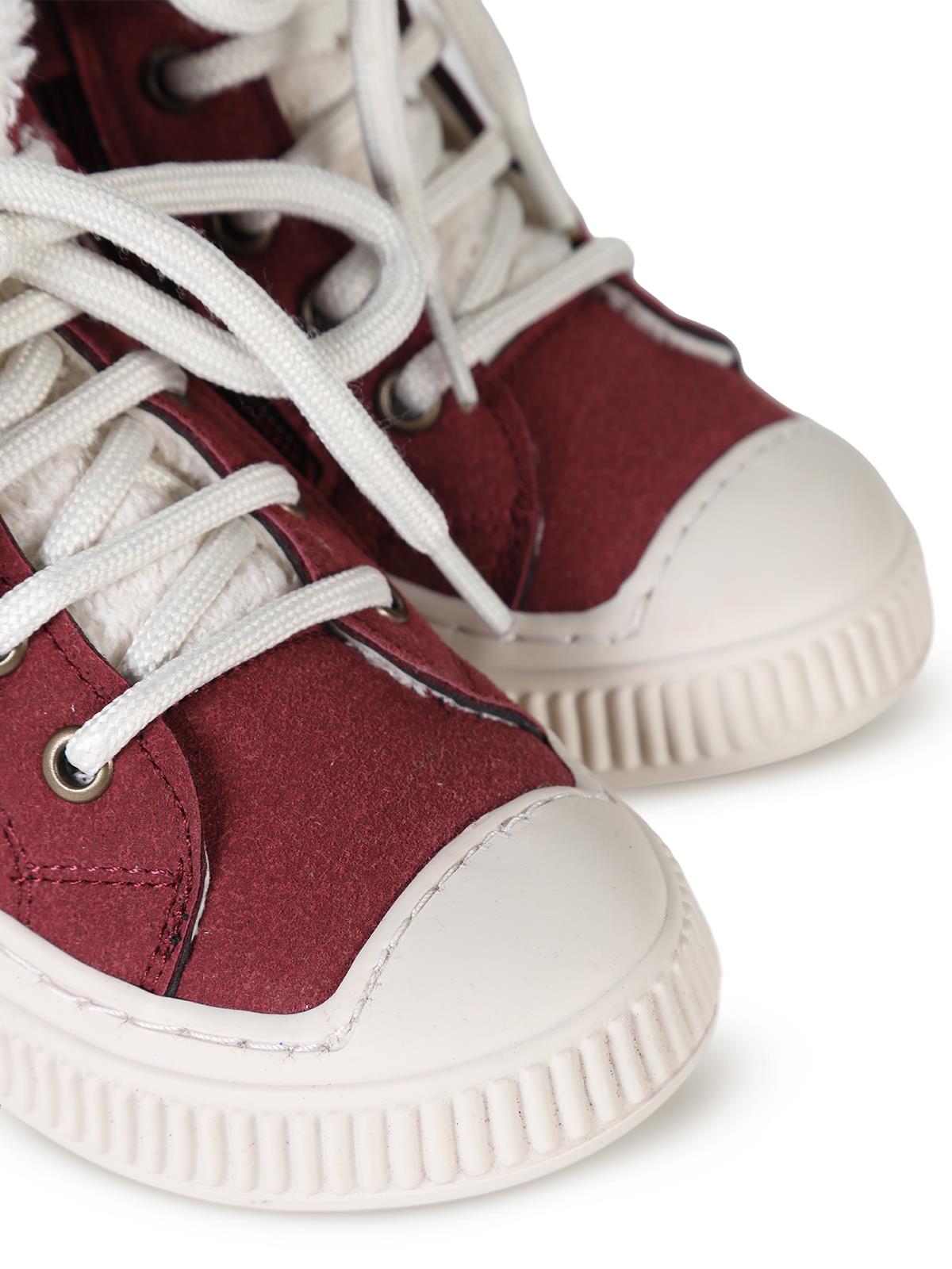 Civil Boots Kürklü Fermuarlı 27-31 Numara Bot ve Çizme - Bordo