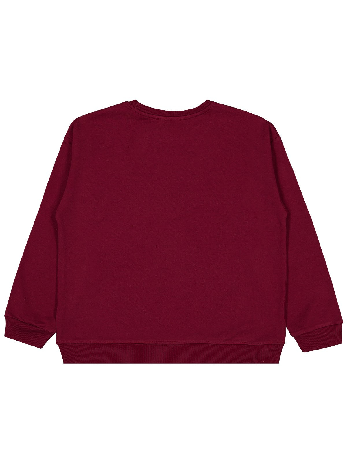 Civil Girls Yıldız Baskılı 10-13 Yaş Sweatshirt - Bordo