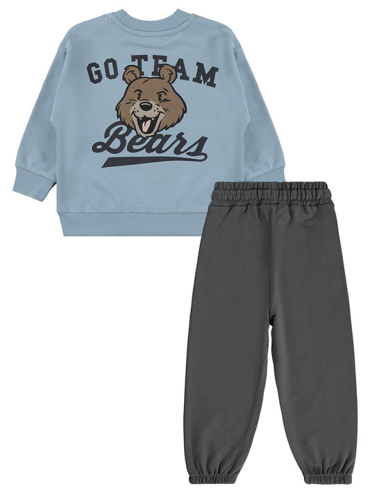 Civil Boys BEARS BASKILI 2-5 Yaş Eşofman Takımı - Mavi