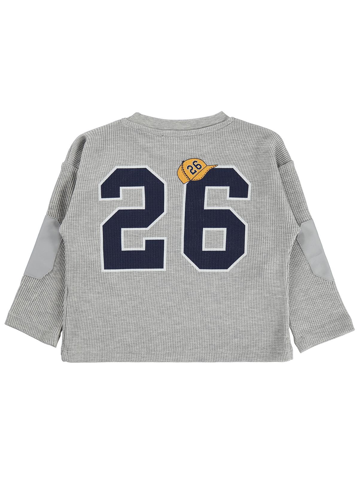 Civil Boys 26 BASKILI 2-5 Yaş Sweatshirt - Gri