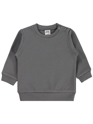 Civil Baby Düz Basic 6-18 Ay Sweatshirt - Gri