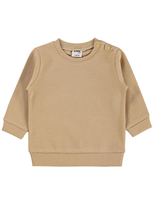 Civil Baby Düz Basic 6-18 Ay Sweatshirt - Kahverengi