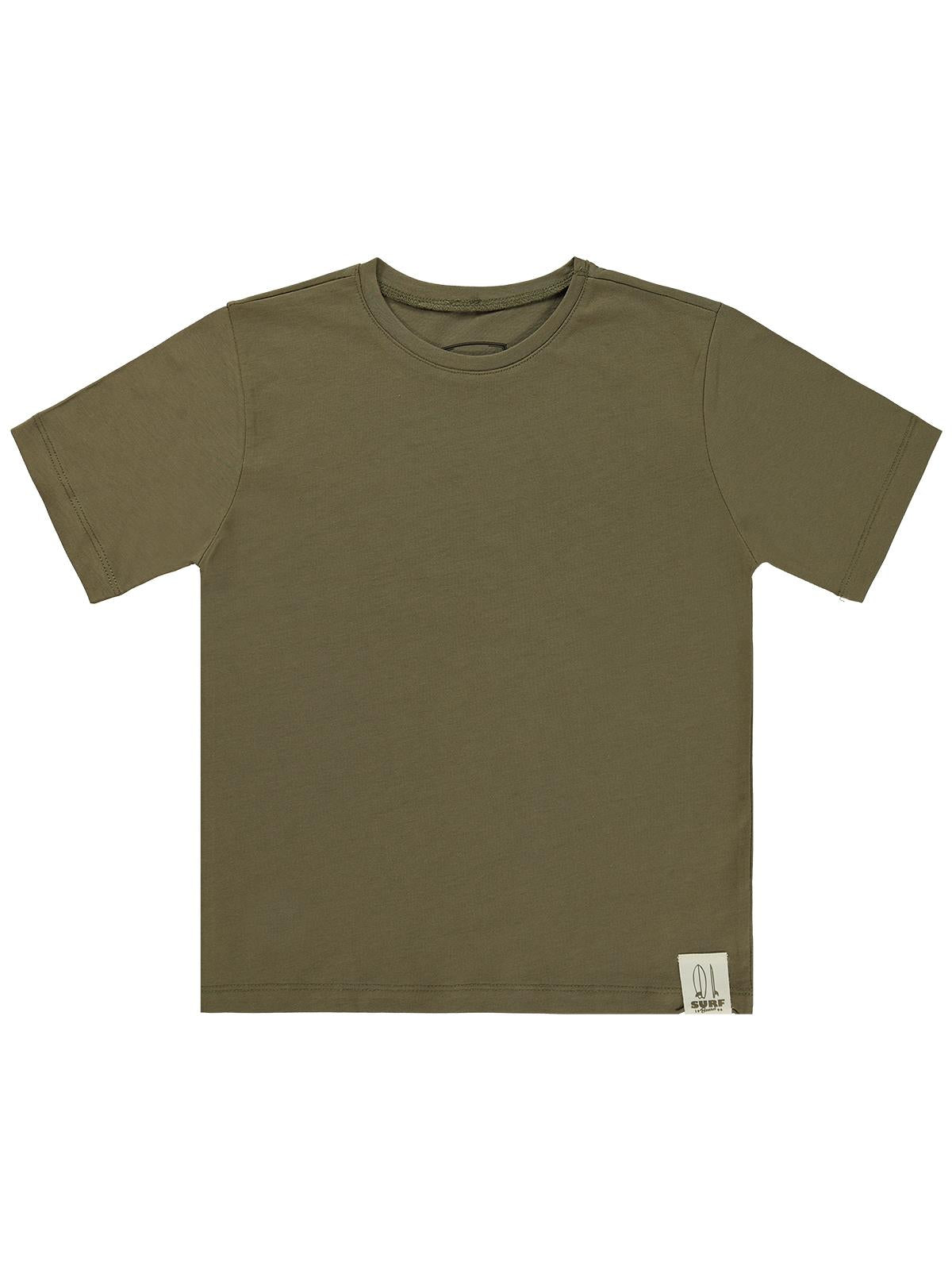 Civil Boys Basic Surf Etiketli 10-13 Yaş Tişört  - Haki