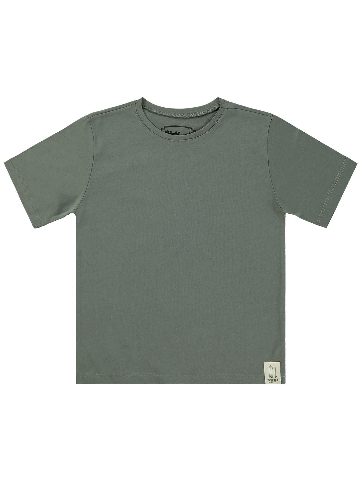 Civil Boys Basic Surf Etiketli 10-13 Yaş Tişört  - Haki