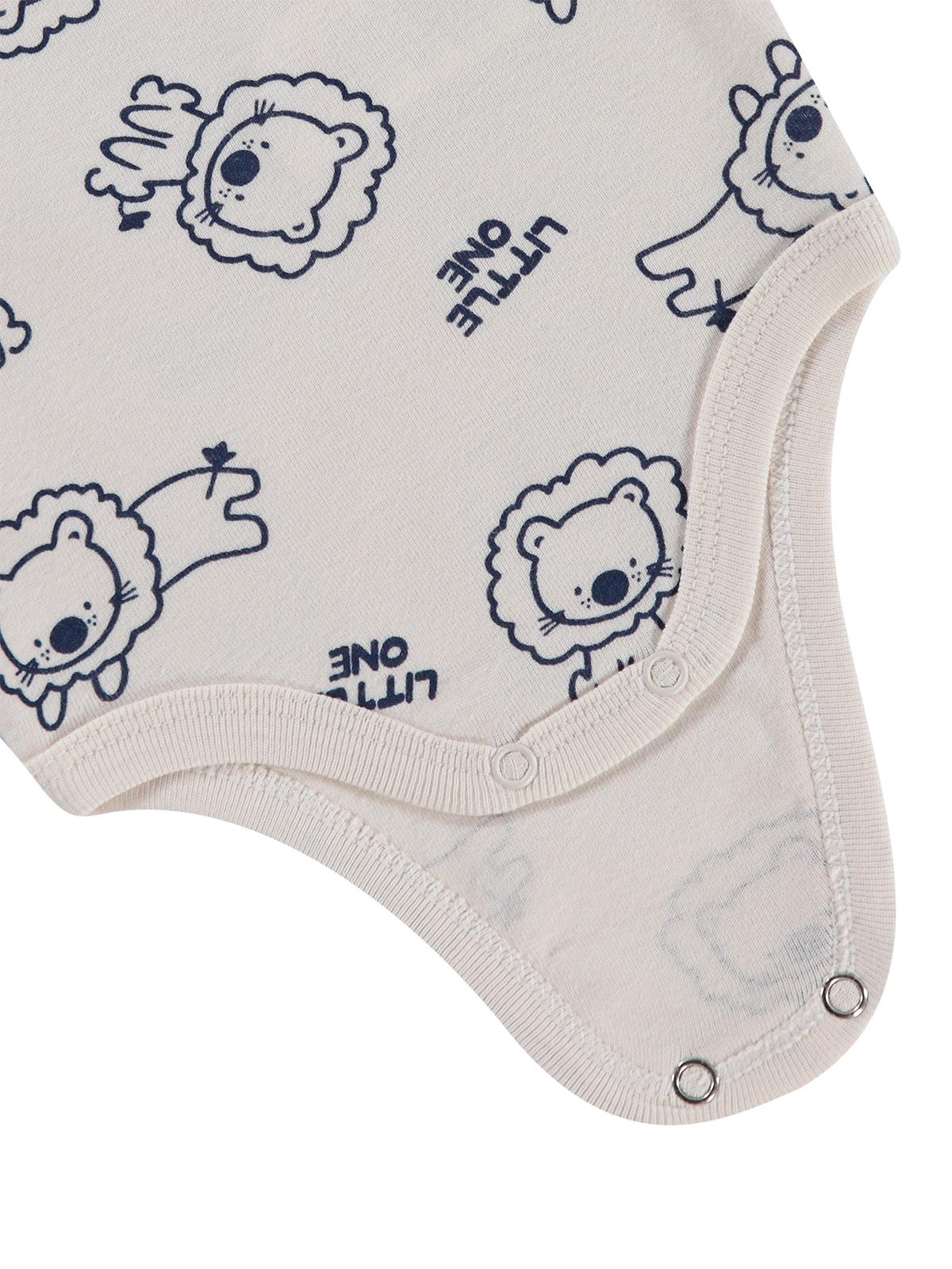 Civil Baby Little One Baskılı 0-24 Ay Çıtçıtlı Badi - Mavi