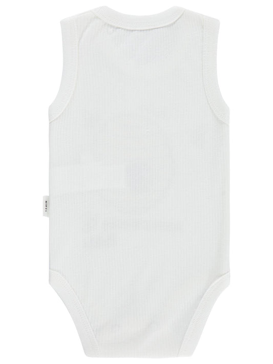 Civil Baby Arı Baskılı Annesinin Balı 12-36 Yaş Çıtçıtlı Badi - Ekru