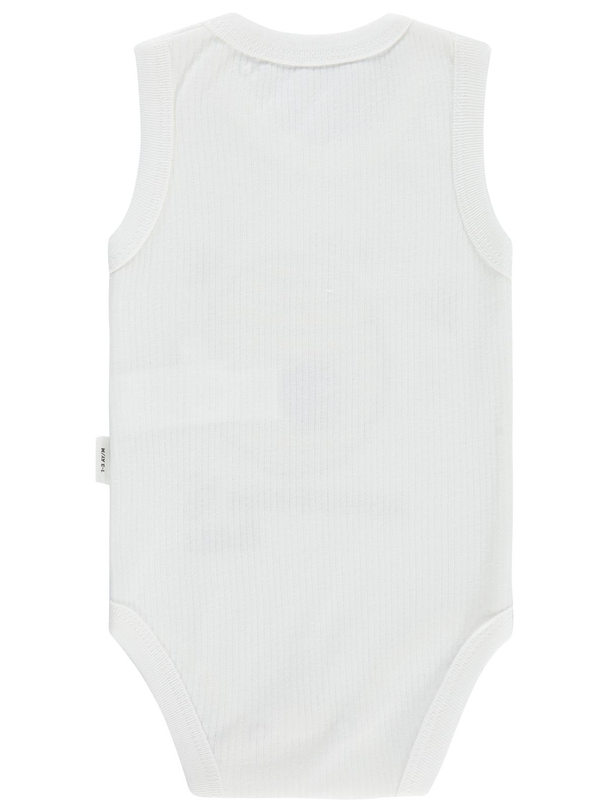 Civil Baby Arı Baskılı Annesinin Balı 12-36 Yaş Çıtçıtlı Badi - Ekru