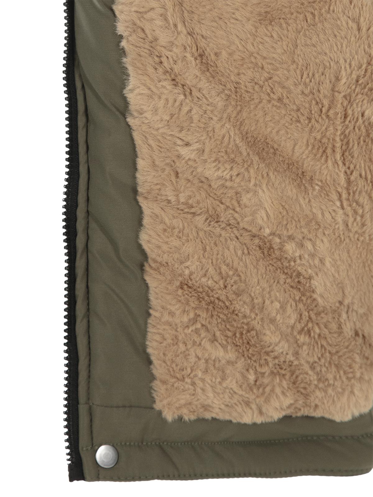 Civil Boys Kapüşonu Kürklü 2-5 Yaş Parka - Haki
