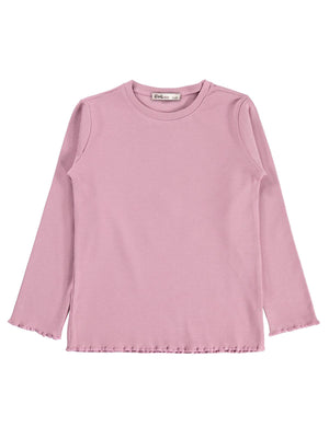 Civil Kız Çocuk Sweatshirt | Kaşkorse Uzun Kol Bisiklet Yaka | Okul Kreş ve Günlük Kullanım - Pembe