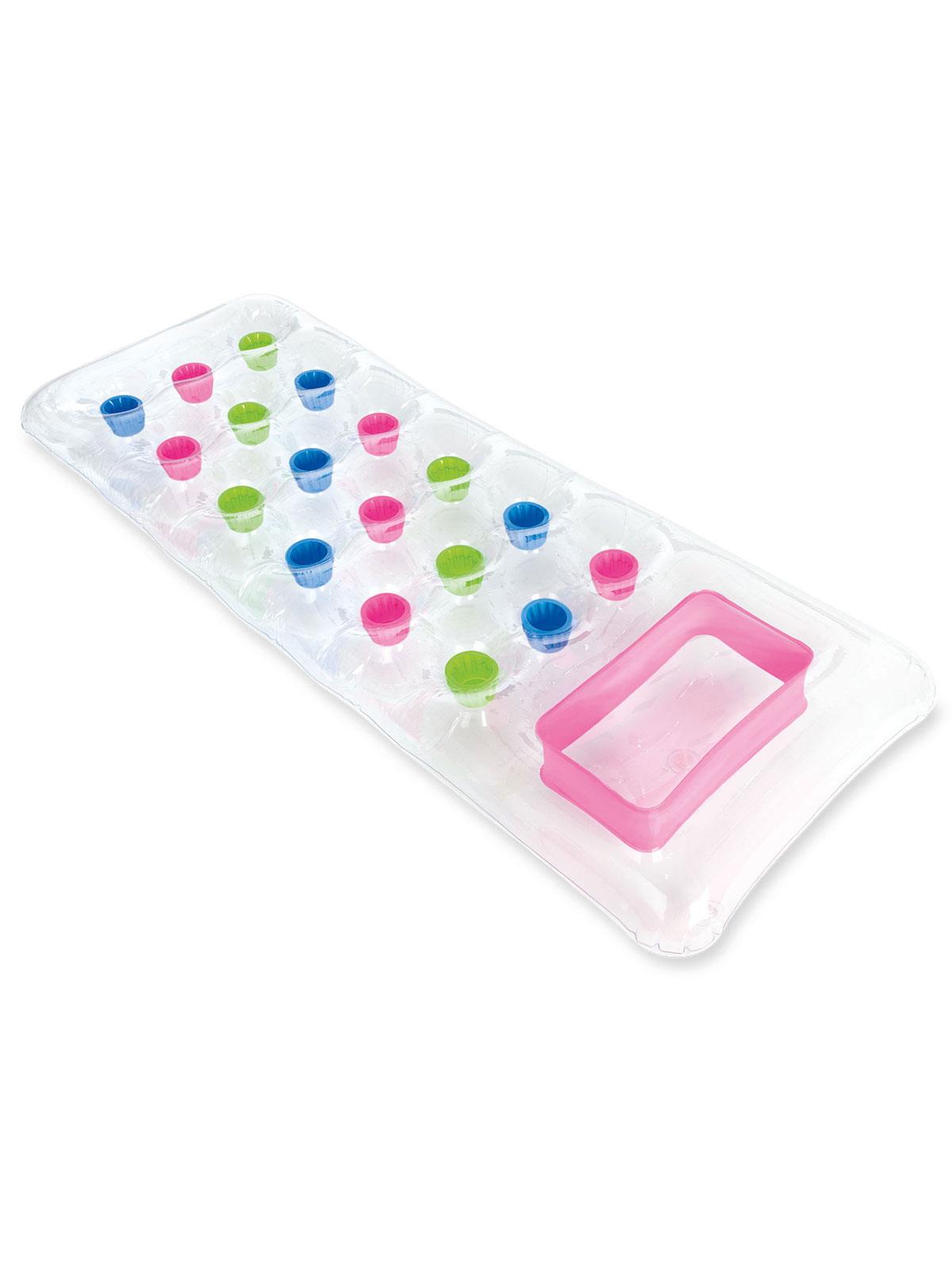 Intex Şeffaf Bardaklı Yatak 188x71 cm - Pembe