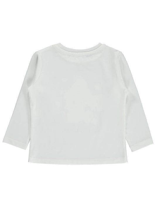 Civil Girls Renkli Mantar Baskılı 2-5 Yaş Sweatshirt - Ekru