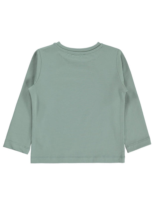 Civil Girls  Kız Çocuk Basic Sweatshirt | Likralı Süprem Uzun Kol | Okul Kreş ve Günlük Kullanım - Yeşil