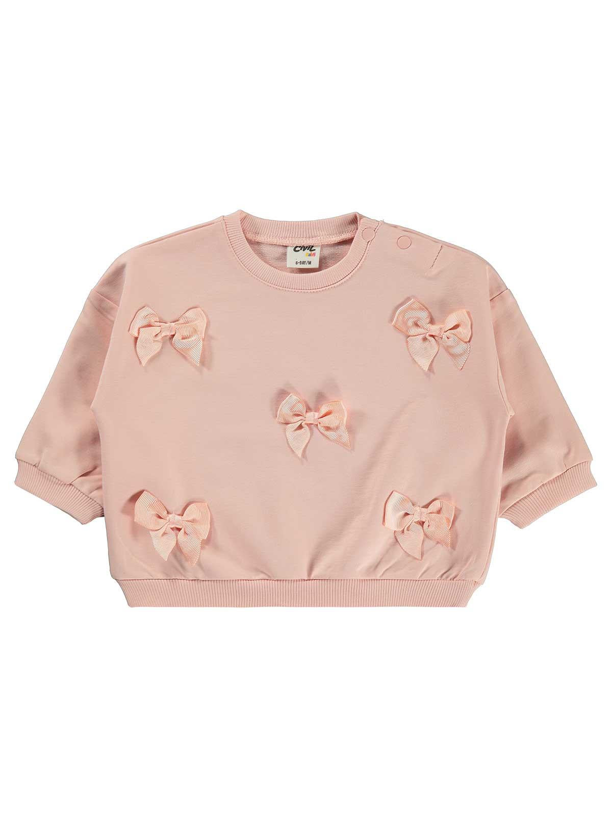Civil Baby Fiyonklu 6-18 Ay Sweatshirt - Pembe
