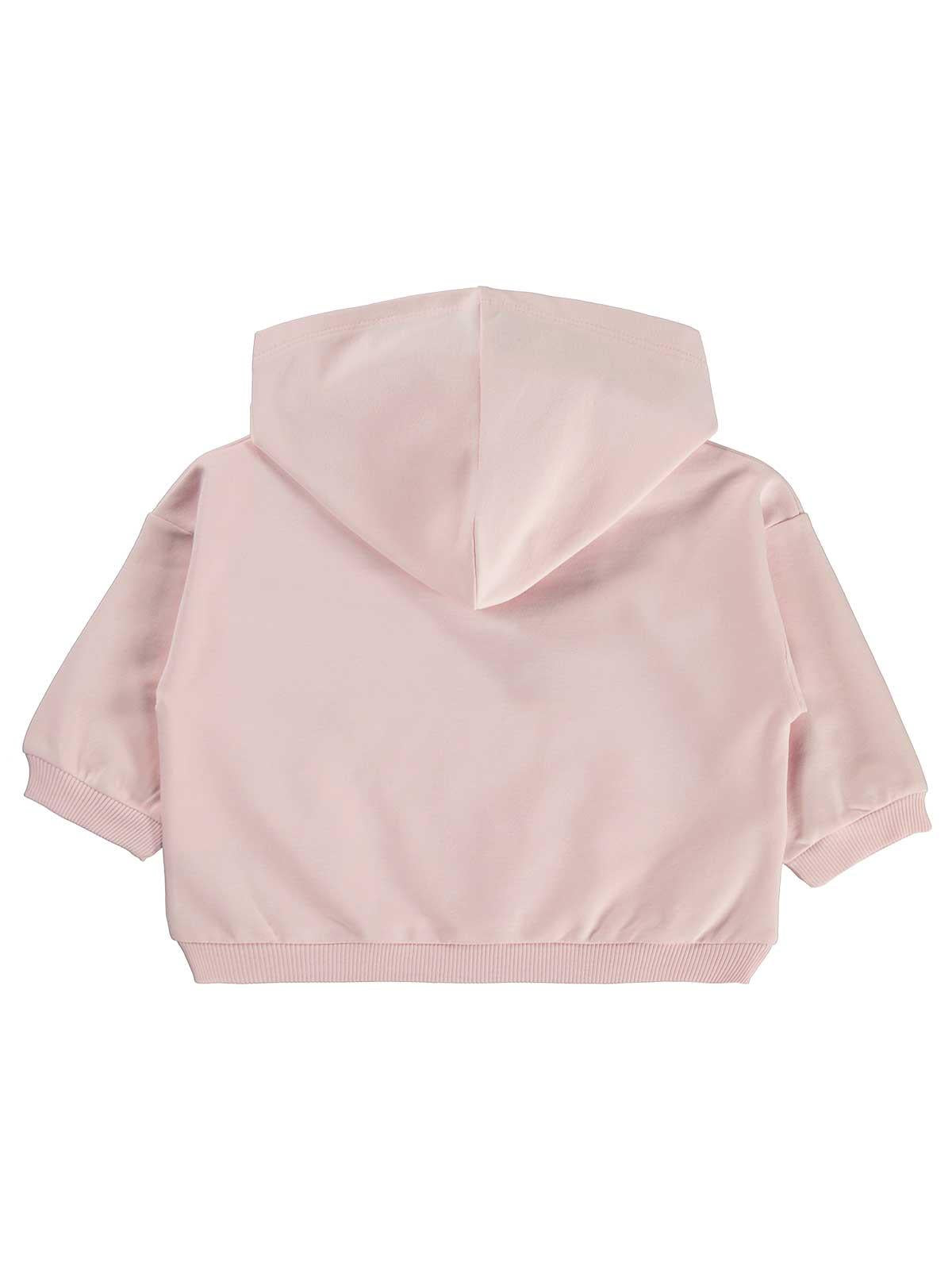 Civil Baby Cute Girl Baskılı Kapüşonlu 6-18 Ay Sweatshirt - Pembe