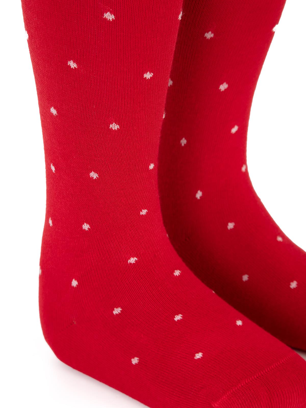 Civil Girls Puantiyeli 3-11 Yaş Kız Külotlu Çorap - Kırmızı