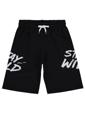 Civil Boys Stay Wild Baskılı 10-13 Yaş Kapri - Siyah