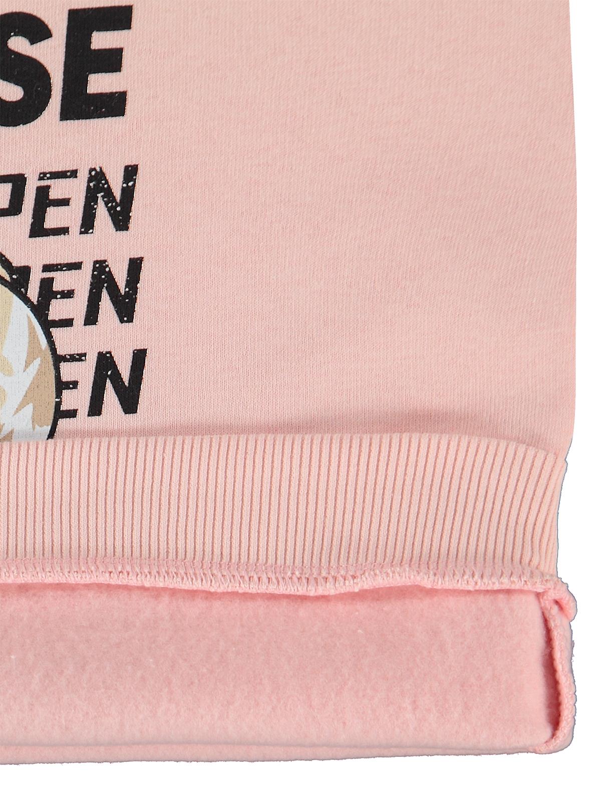 Civil Girls Tavşan Baskılı 6-9 Yaş Sweatshirt - Pembe