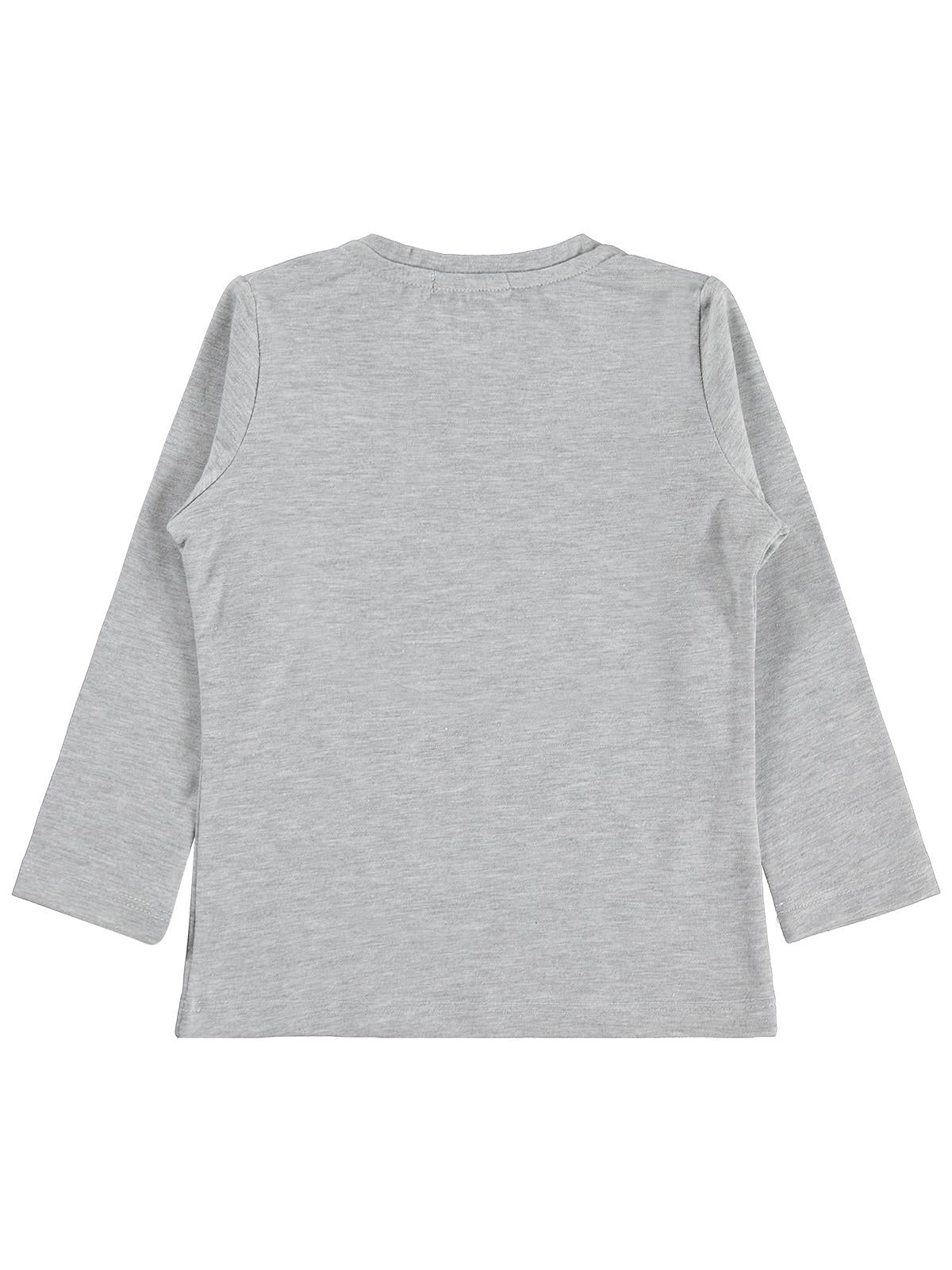 Civil Girls Tavşan Baskılı 6-9 Yaş Sweatshirt - Gri