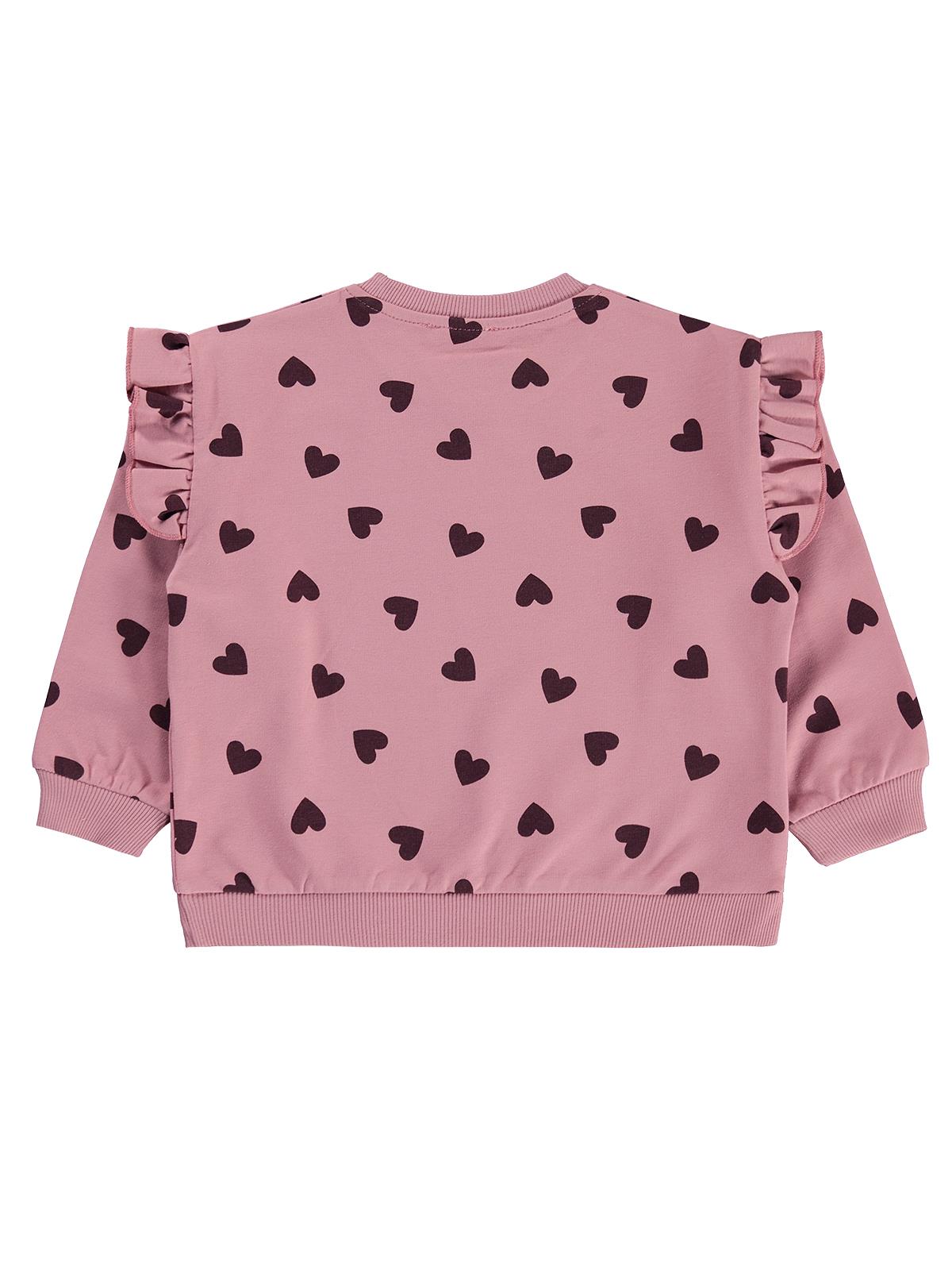 Civil Girls Kalp Desenli 2-5 Yaş Sweatshirt - Mavi