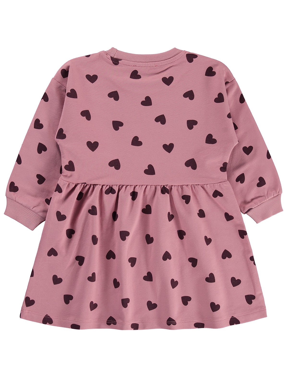 Civil Girls Kalp Desenli 2-5 Yaş Elbise - Pembe