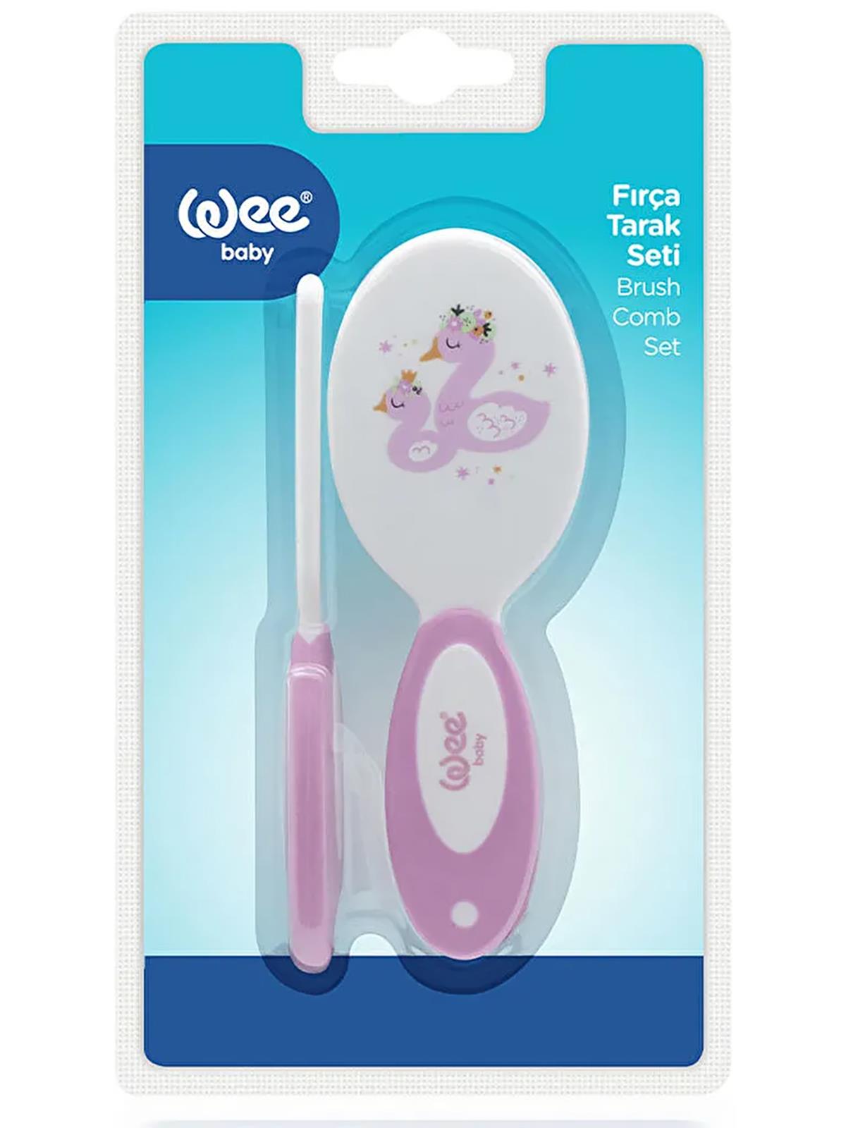Wee Baby Fırça Tarak Seti - Pembe