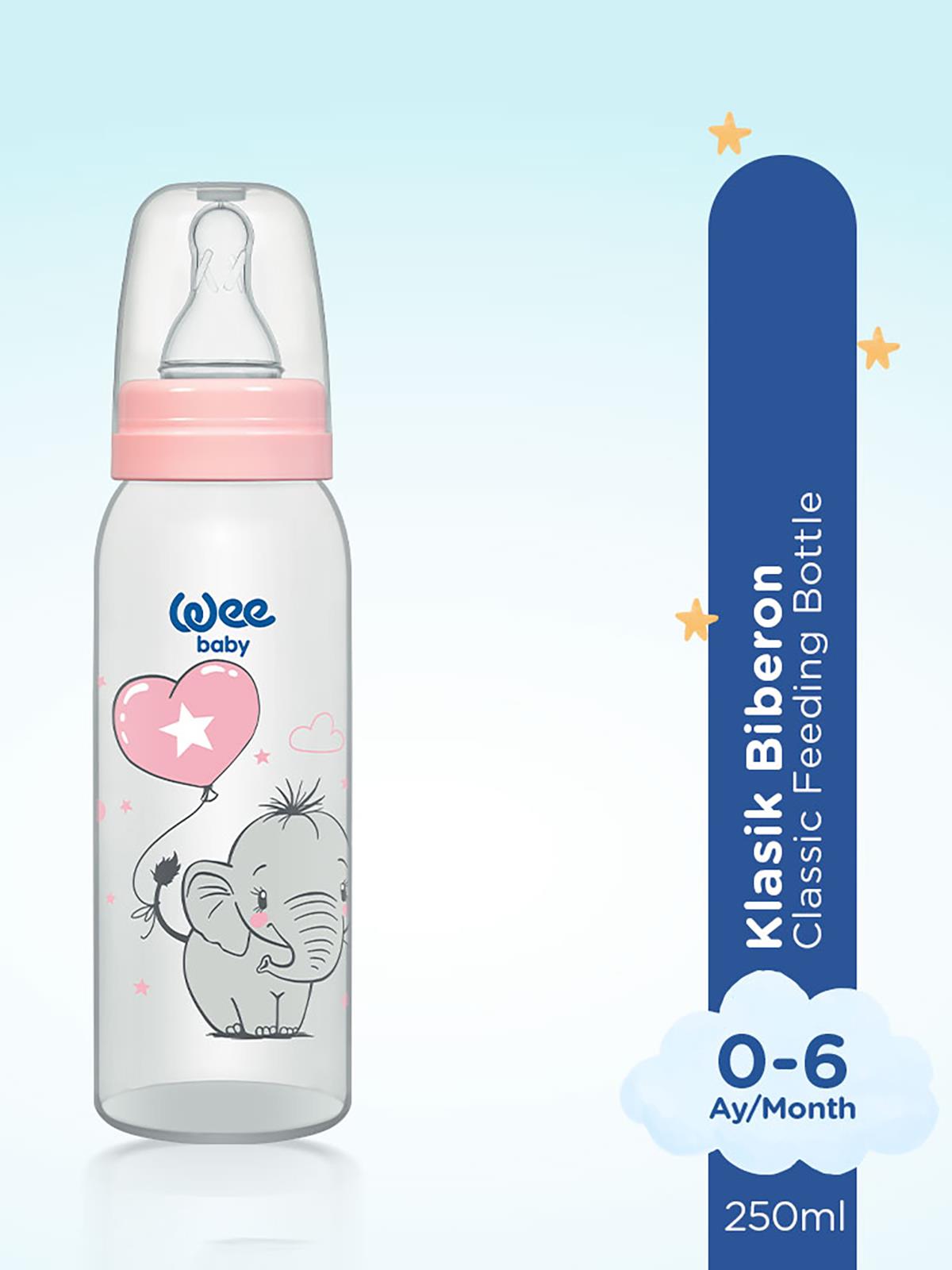 Wee Baby Klasik PP Biberon 250 ml  - Pembe