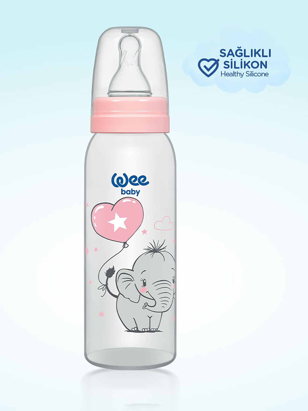 Wee Baby Klasik PP Biberon 250 ml  - Pembe