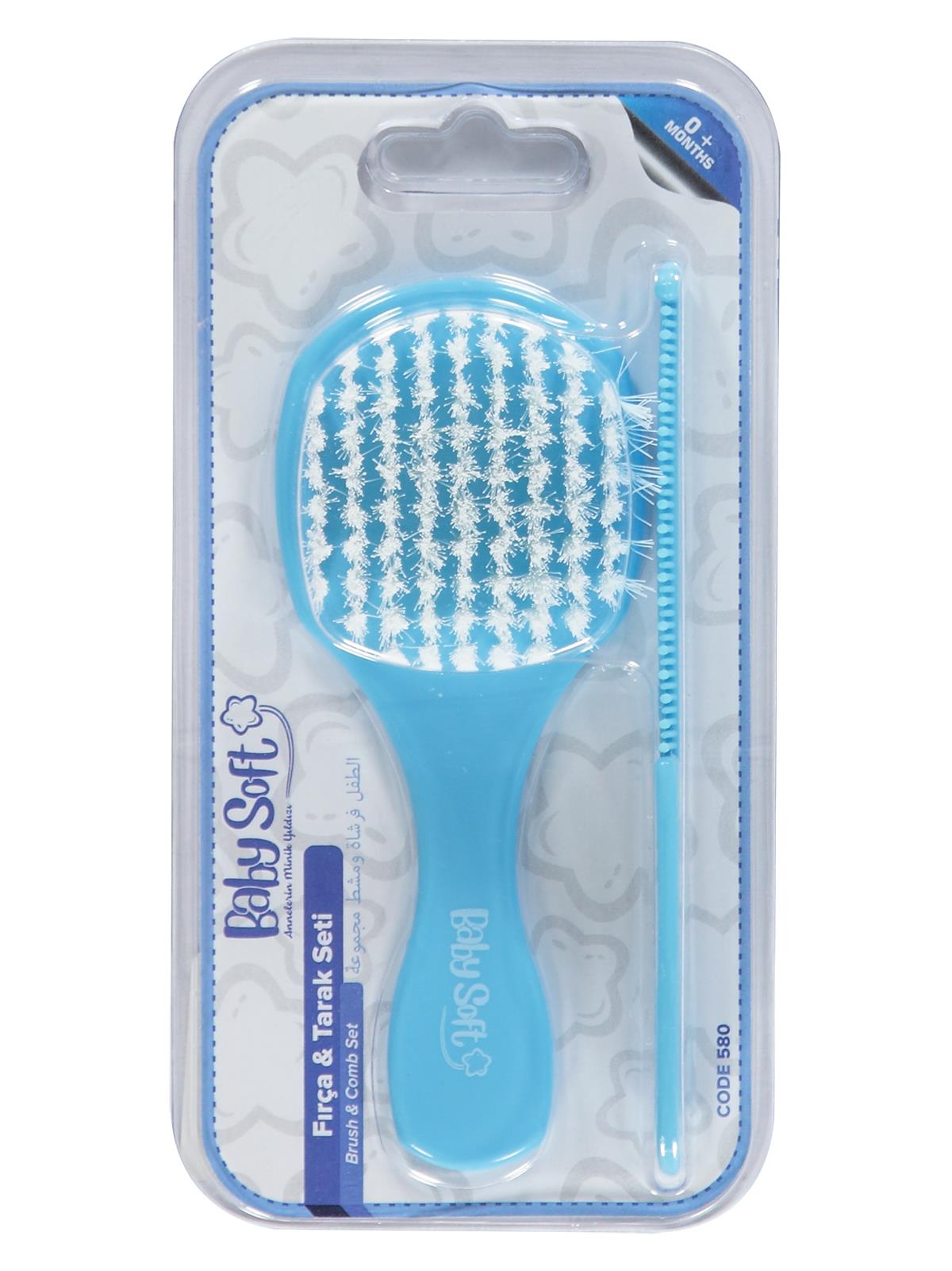 Baby Soft Bebek Fırca Tarak Setı - Mavi